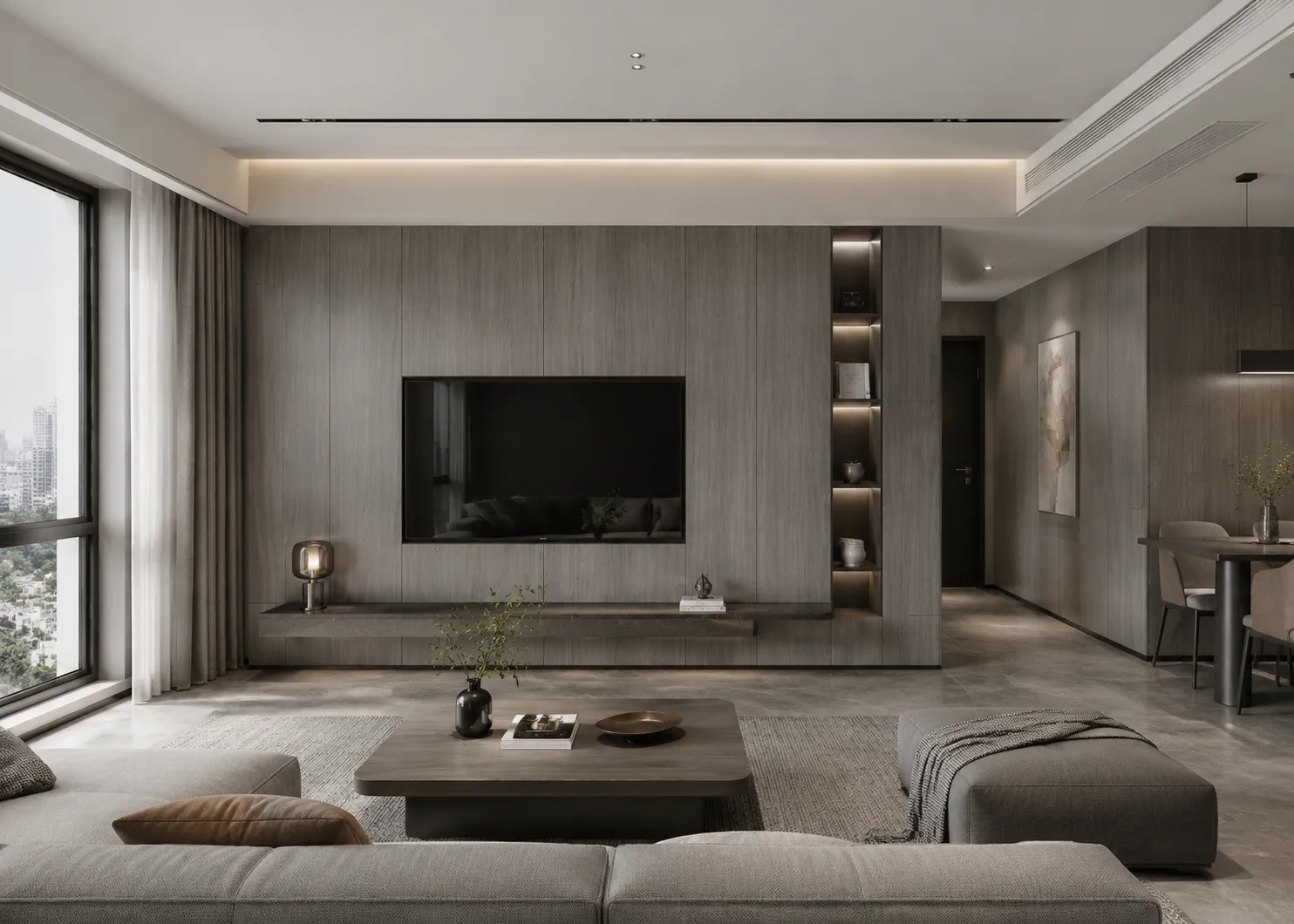 Home Wood panel wall design