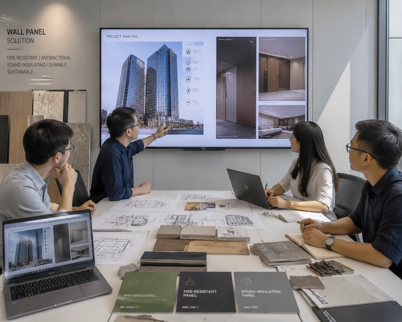 Regarding the application of wall panels in commercial engineering projects