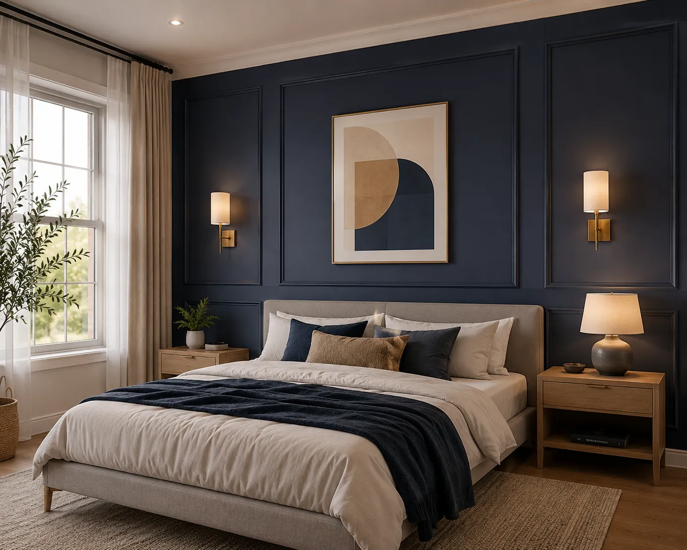 Budget MDF accent wall design