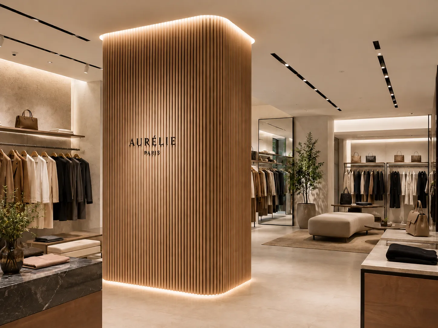 fluted-panel-column-wrapping-retail-store