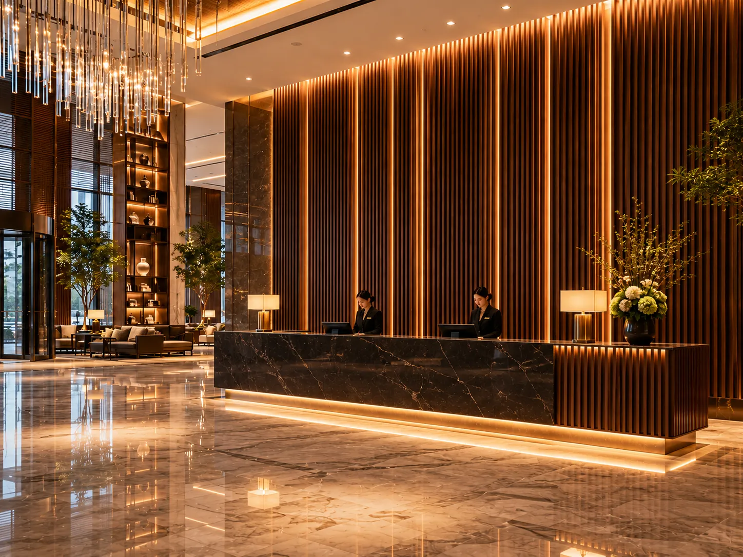 fluted-panel-hotel-lobby-reception-cladding