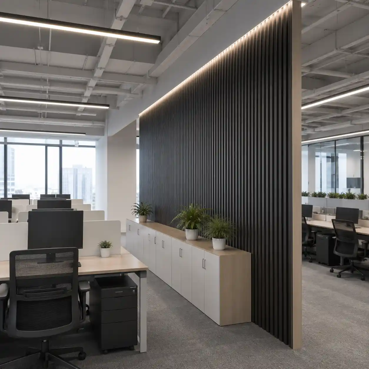 159mm fluted wall panel for hotels offices and retail interiors
