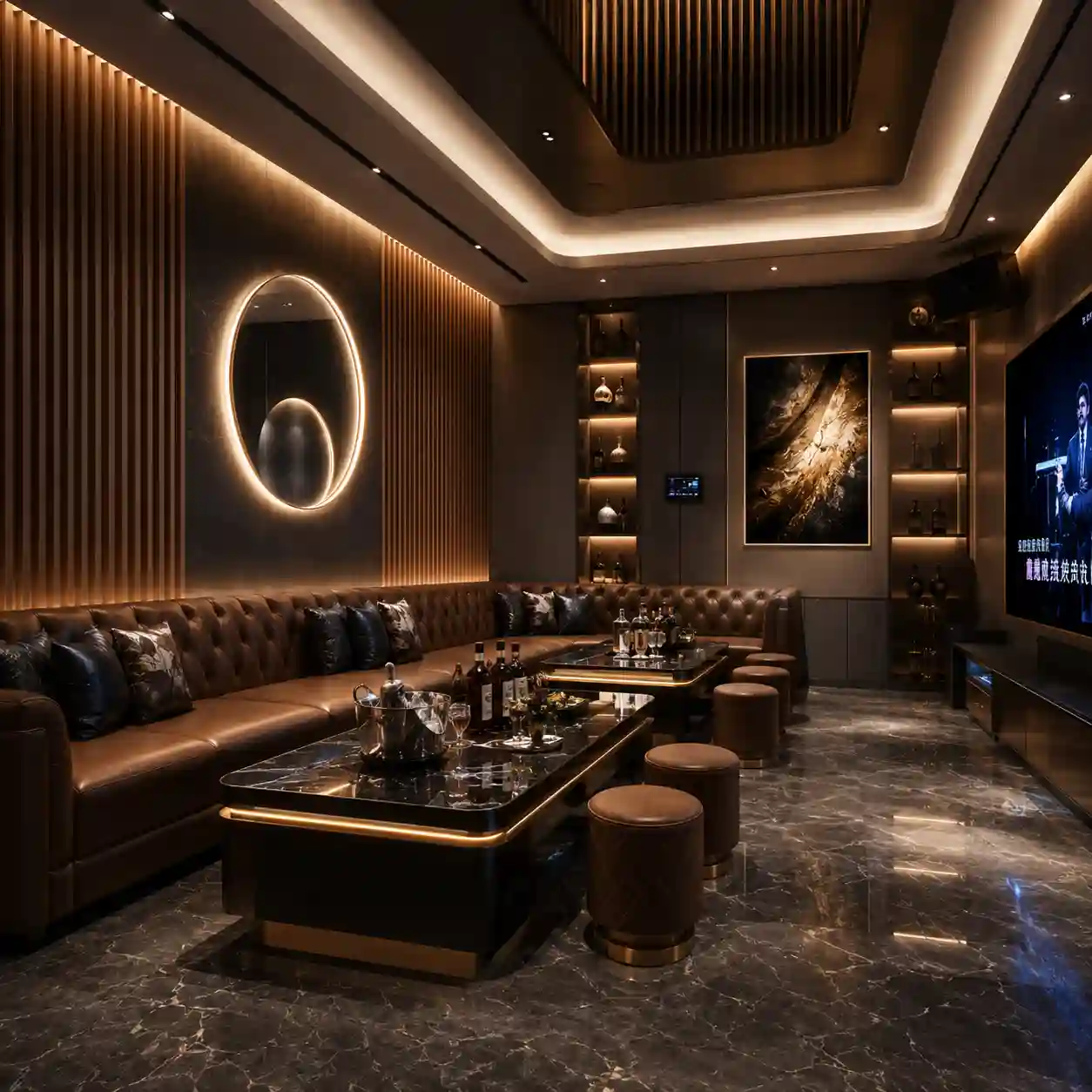 160mm solid fluted wall panel used for villa TV background wall