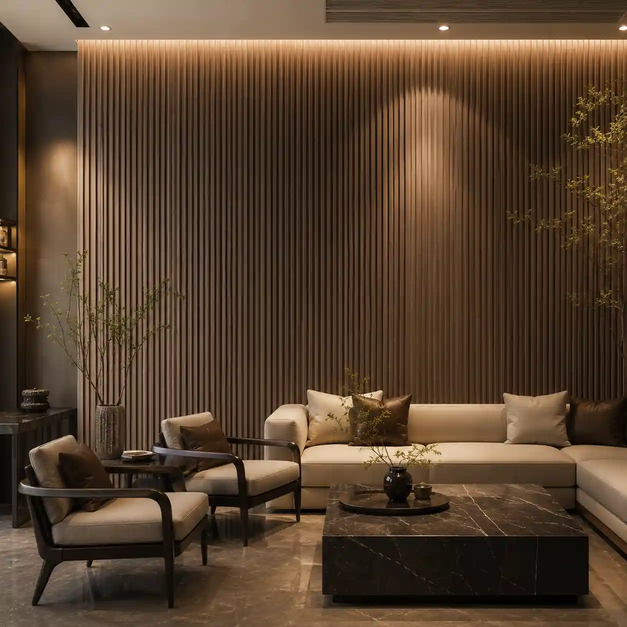 Fine groove feature of micro fluted wall panel