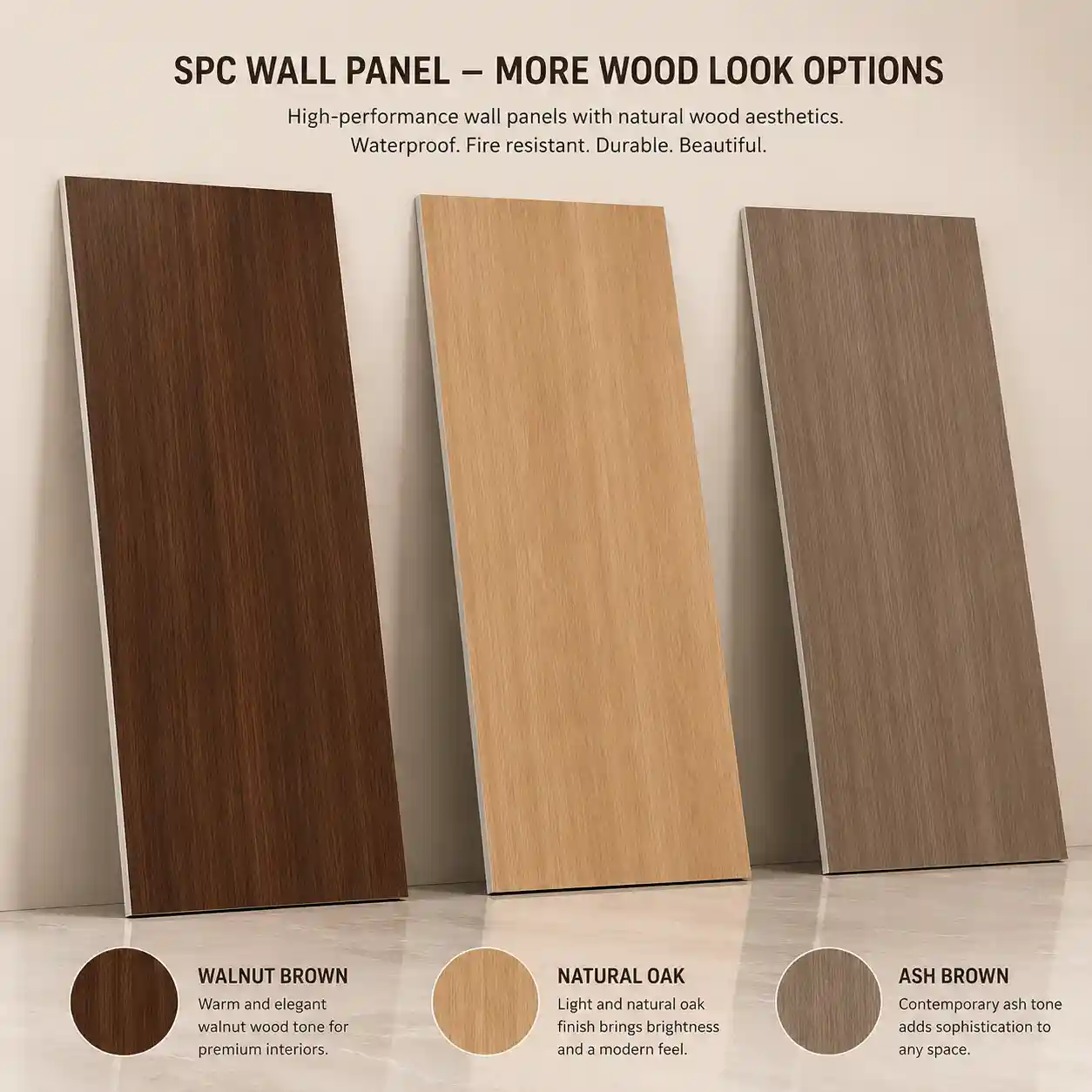 Negative ion crystal wall panel surface detail with smooth decorative finish