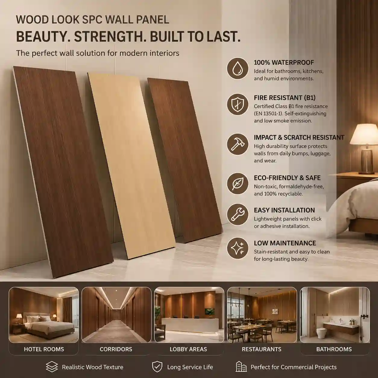 Negative ion crystal wall panels installed in a modern interior wall application