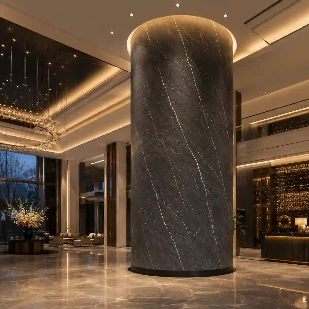 PU stone wall panels for exterior accent wall and facade decoration