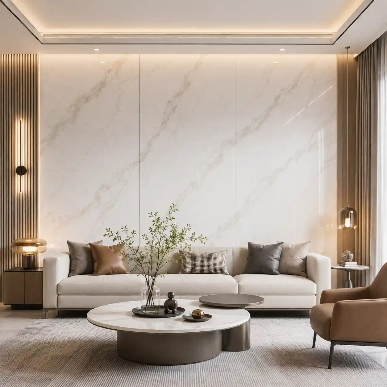 PVC waterproof wall panels for bathrooms, kitchens and commercial interiors by Yifang manufacturer