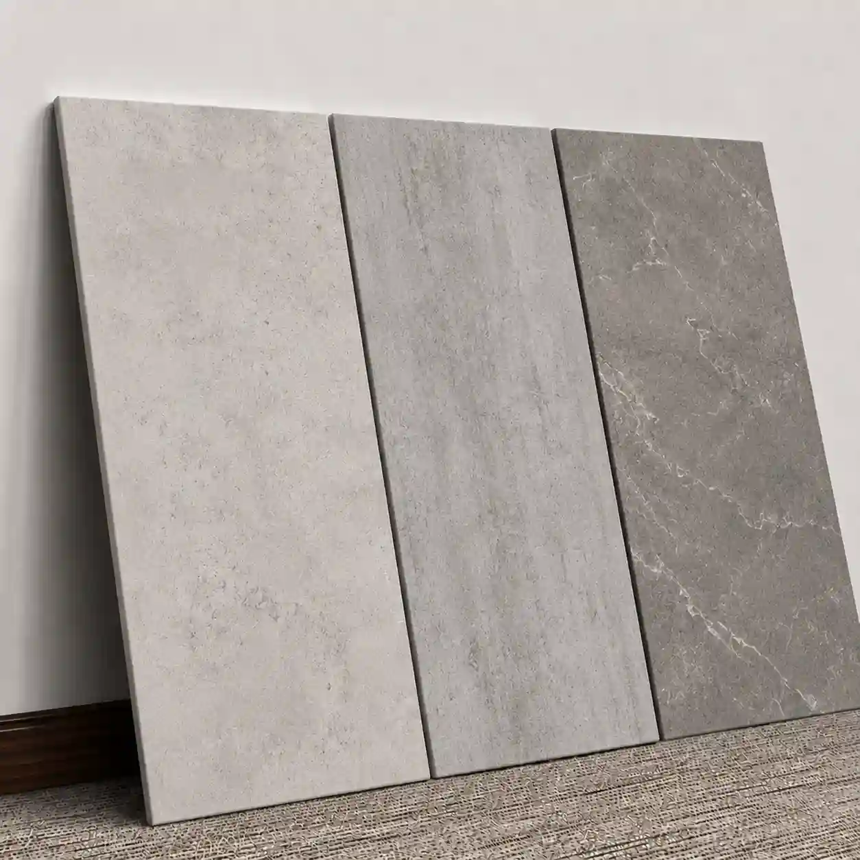 Rigid SPC wall cladding panel detail with waterproof composite core