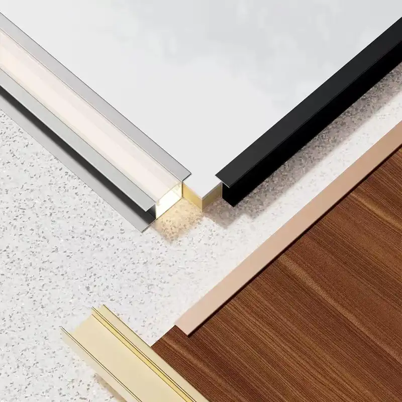 Installer fitting SPC wall panels in a bathroom renovation application