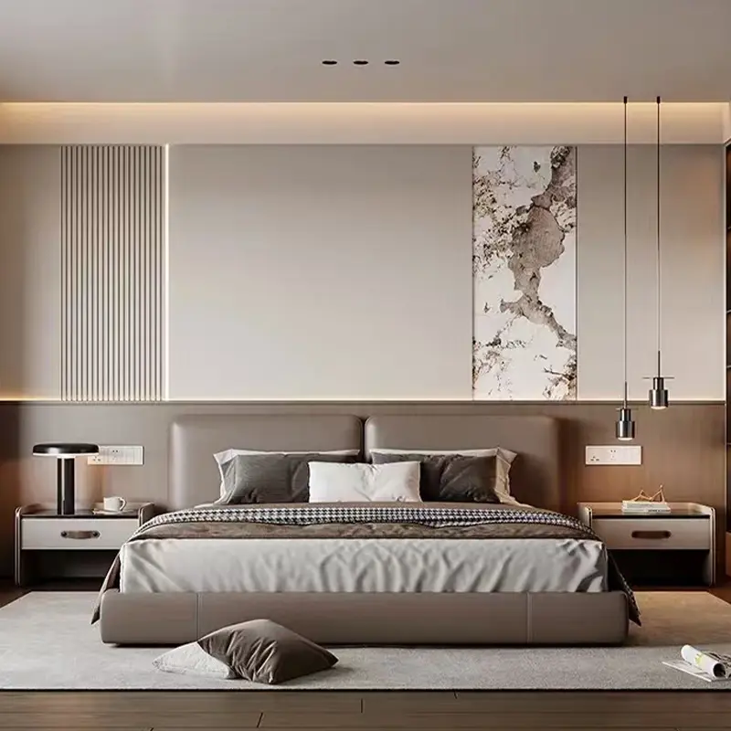 Realistic wood grain surface feature of SPC decorative wall panels