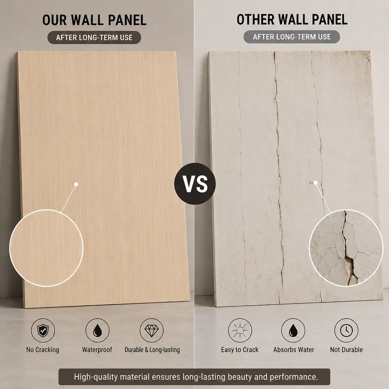 Wall panel price guide for project buyers comparing PVC WPC SPC PU and wood panels
