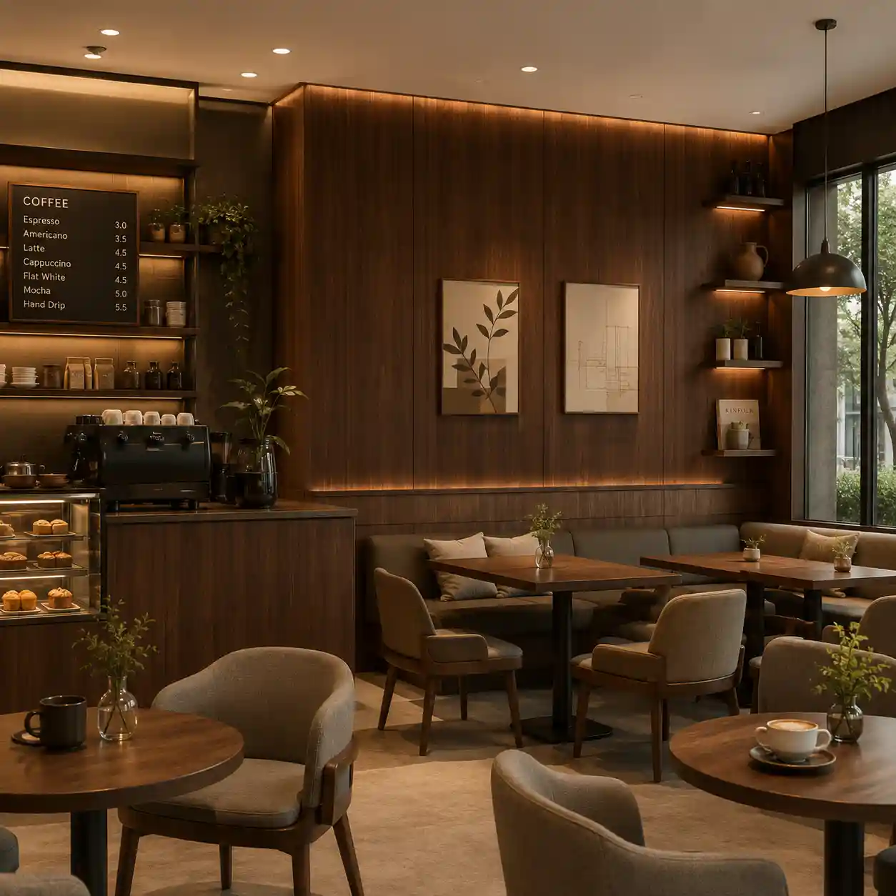 Custom finish feature of WPC interior wall panels for home villa and commercial projects