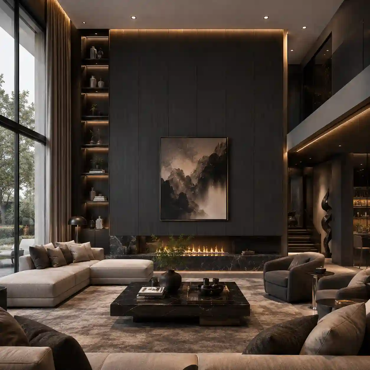 Water-resistant WPC interior wall panel surface for easy daily maintenance