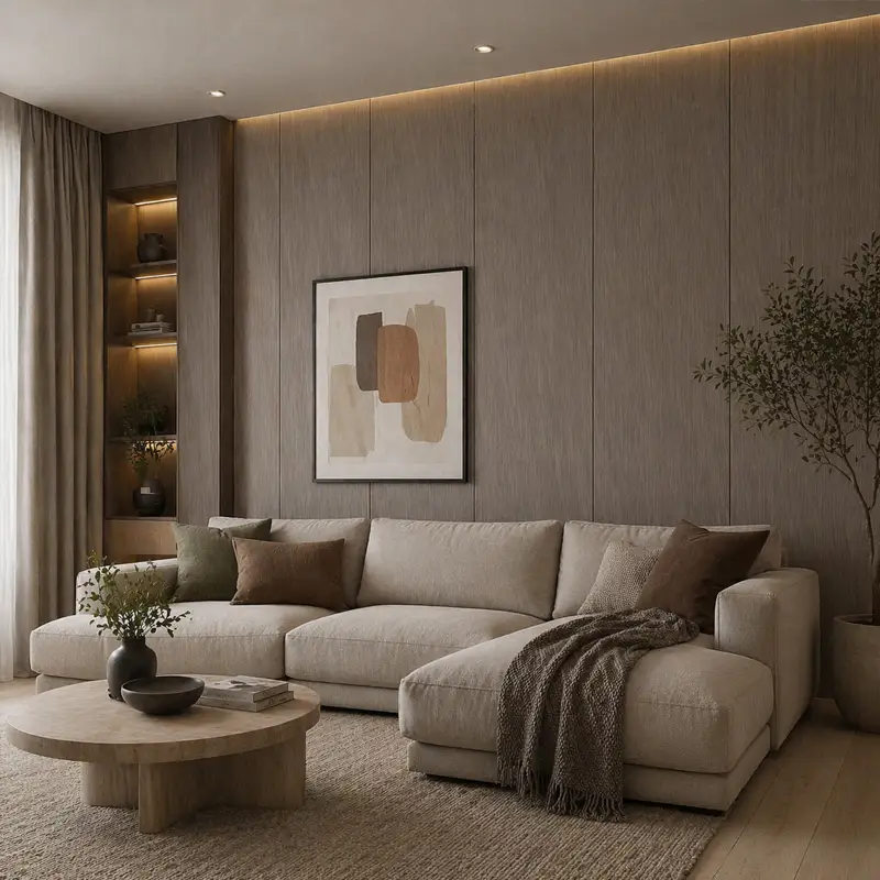 PVC wall cladding used in a commercial interior project