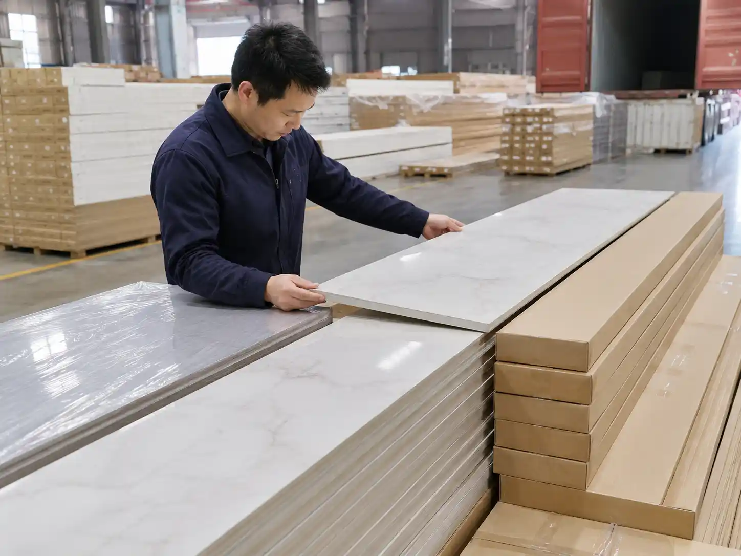 Wall panel quality control and export packing for bulk orders