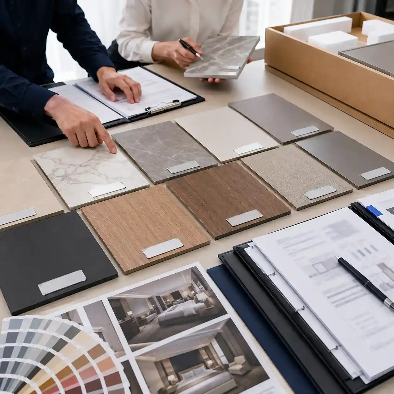 Carbon crystal wall panel sample finish code and project document confirmation before bulk order