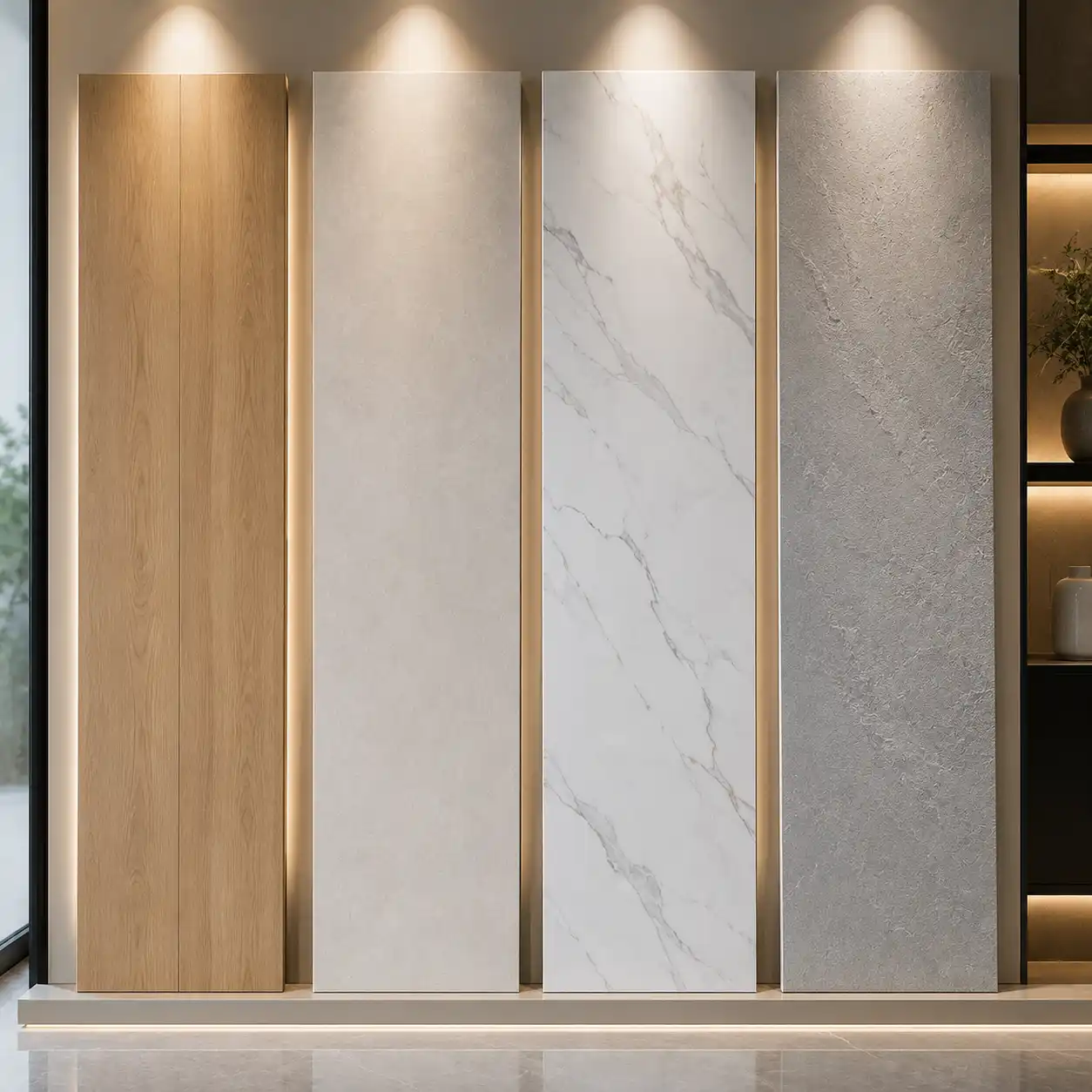 Alternatives to fluted wall panels including WPC PVC SPC and PU stone wall panels