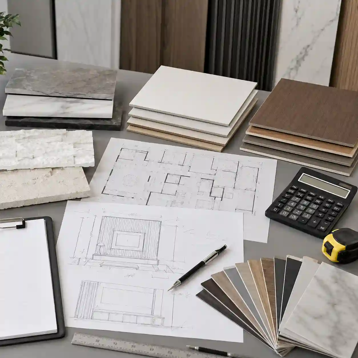 Wall panel project area and material checklist for factory price quotation