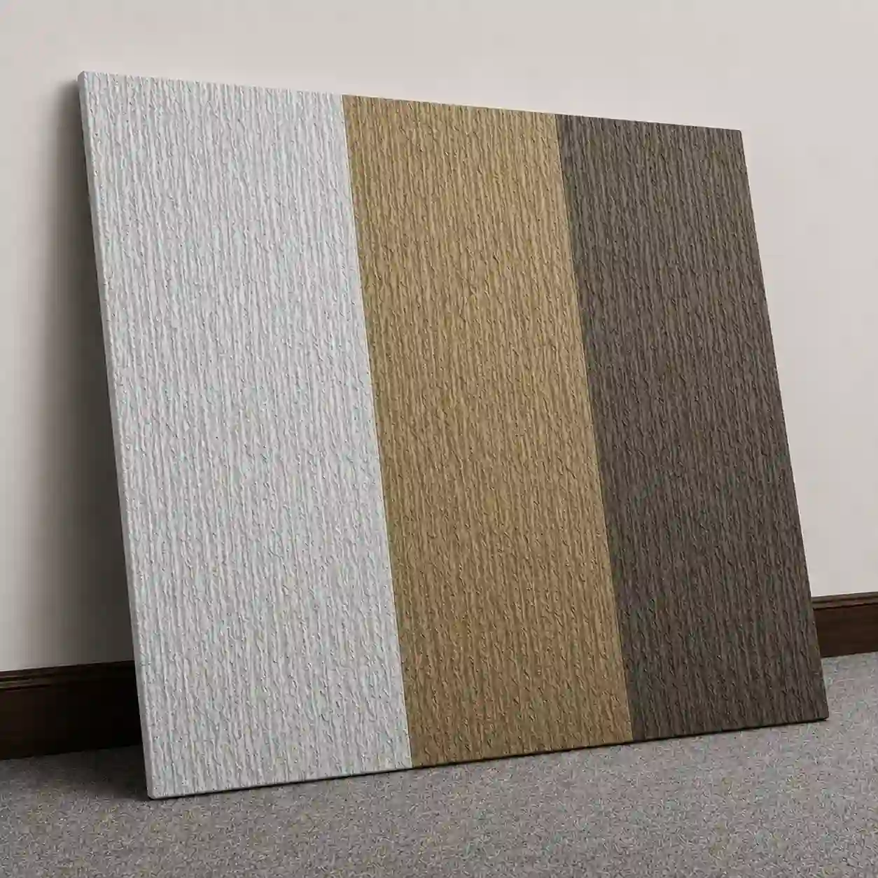Close-up natural stone-look texture of lightweight PU stone panel