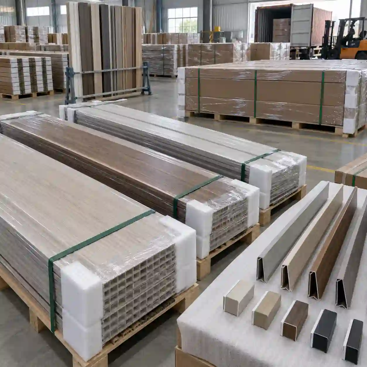 SPC wall panels with trims, packing and spare panels for hotel apartment projects